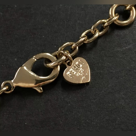 FENDI RARE GOLD TONE NECKLACE - Picture 4 of 5